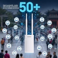 Estación Base para Exteriores Omnidireccional para Todo Clima CF-EW61 300Mbps 2.4GHz MIMO Antena Dual POE Impermeable AP WiFi de Largo Alcance