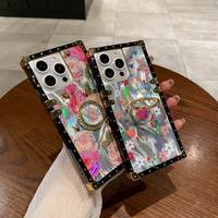 NEW Luxury Laser Fashion Color Flower Phone Case pour iPhone 17 16 15Pro X XR XS MAX 12 11 14 13 7 8 Plus Protective Back Cover