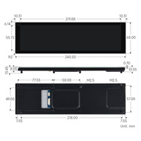 Pantalla Táctil Capacitiva DSI de 8.8 Pulgadas, Panel IPS, Resolución 480 * 1920, Táctil de 10 Puntos, Admite Ajuste de Retroiluminación a Través del Software