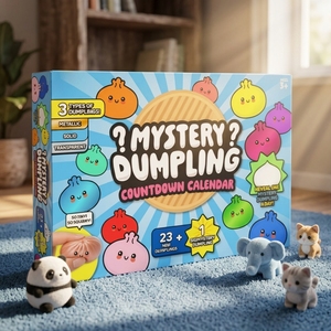 Jouet Kawaii Surprise Sourire Boîte Mystère Colorée Virale Géante Calendrier de l'Avent Boîte Mystère Jouet à Presser - Product Image 3