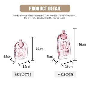 Kimdecor Art Glass <strong>Vase</strong> Creative Modern Minimalist Light pink Bubbles Design Murano Glass <strong>Vase</strong> for Home Decoration - Product Image 6