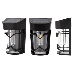 Lampes solaires murales LED cylindriques étanches pour jardin, clôture et terrasse - Product Image 2