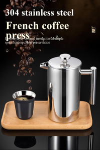 โลโก้สั่งทำ 350 มล. 800 มล. 1000 มล. 1500 มล. 8/18  กระบอก<span class=keywords><strong>กาแฟ</strong></span>เฟรนช์เพรสสแตนเลส 304  ผนังสองชั้น  กระติก<span class=keywords><strong>กาแฟ</strong></span>เก็บความร้อน - Product Image 5