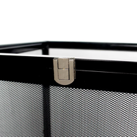 Petit terrarium en alliage d'aluminium avec ouverture frontale verrouillable, cage d'élevage pour reptiles arboricoles ventilée sur 5 côtés