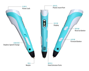 Tự làm vẽ 3D bút với màn hình LCD hiển thị - Product Image 3