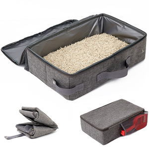 Pliable Voyage chat Litière Oxford Tissu <span class=keywords><strong>Portable</strong></span> Pet Sac Mobile chat Toilette pour Sortir - Product Image 5