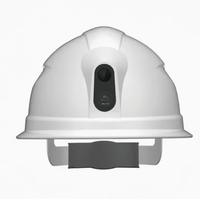 Casque de sécurité intelligent avec caméra 4G/5G pour surveillance visuelle à distance en temps réel, idéal pour les opérations sur site de puits pétrolifères