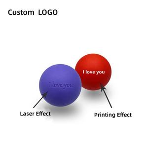 เลเซอร์แกะสลักโลโก้6.3cm การออกกำลังกายเท้าคอหลังกล้ามเนื้อพังผืดสีเดียวยืดโยคะนวดลาครอส - Product Image 3