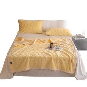 3D Embossed Floral <strong>Fleece</strong> Throw Blanket Reversible Warm Cozy Sherpa <strong>Fleece</strong> Sofa Blanket Skin Friendly Decorative for Bedroom - Product Image 1