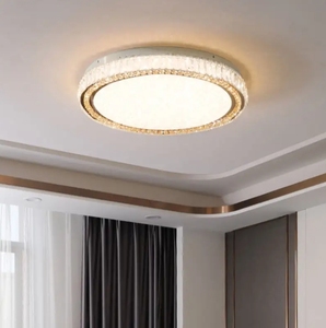 OEM Zeal Lighting Plafonnier moderne en cristal pour la maison, le bureau Design intelligent LED pour la chambre à coucher, le salon et la décoration Base en fer IP44 - Product Image 1