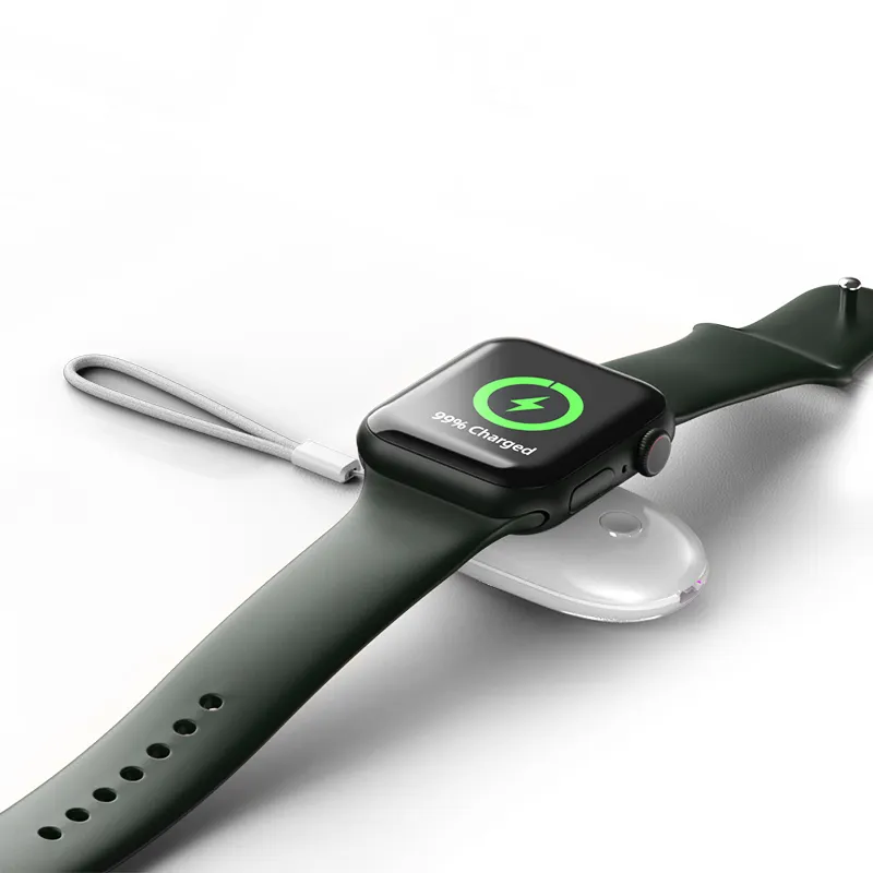 Tragbare kabellose magnetische Mini-Smart-Watch 1000 mah schnelles Aufladen wiederaufladbares Batterie-Ladegerät für alle Uhren