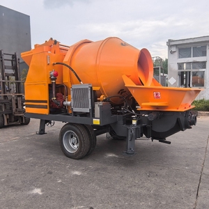Bomba Mezcladora de Concreto 2 en 1, Portátil, de 30/40m3, con <span class=keywords><strong>Remolque</strong></span> Diésel para Construcción - Product Image 3
