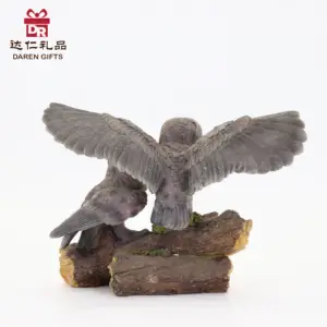 Handicrafts Decor Home Outdoor Decoration Halloween Owl Resin Statue Figurines Resin Crafts