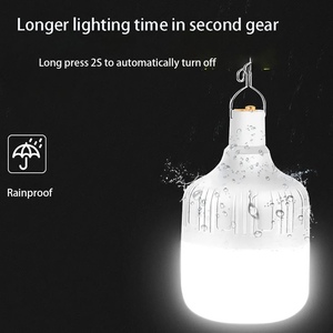 Cắm trại ngoài trời trực tiếp hoạt động dẫn Bóng đèn sạc không thấm nước cắm trại đèn chiếu sáng khẩn cấp, ngoài trời trắng 90 5V - Product Image 5