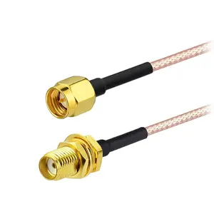 SMA macho a SMA hembra para cable RG174 RG316 0,5 M 1m