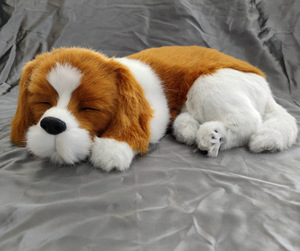 Boneka Anjing Tidur Realistis 24Cm, Mainan Anak-Anak, Dioperasikan dengan Baterai, Anjing Tidur Bernapas Seperti Anjing Sungguhan - Product Image 6
