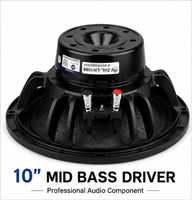 Haut-parleur passif en métal néodyme de 10 pouces, 16 ohms, 250 W RMS, bobine vocale de 75 mm, woofer professionnel pour sonorisation de stade et scène, ligne de sonorisation