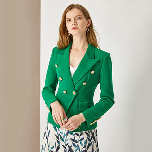 <span class=keywords><strong>Blazer</strong></span> Slim Fit per <span class=keywords><strong>donna</strong></span> vendita calda prezzo di fabbrica colore caramella verde Street Fall doppio petto <span class=keywords><strong>Blazer</strong></span> taglie forti - Product Image 2