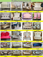 Meubles commerciaux de luxe à louer, canapé royal à dossier haut, chaises trône dorées pour mariage, galas et événements
