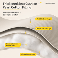 Chaise longue de plage pliable en acier au carbone à dossier haut, portable, pour barbecue et pêche