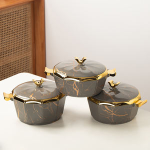 Ensemble de 3 Bols Luxe 2L 2.5L 3L en Acier Inoxydable Chaud/Froid, Isothermes pour Soupe et <span class=keywords><strong>Salade</strong></span>, Usage Professionnel en Cuisine - Product Image 3