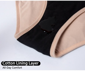 INTIFLOWER 1393 meilleur post-partum réutilisable taille haute période sous-vêtements 0 fuite coloré période <span class=keywords><strong>culotte</strong></span> haute Absorption - Product Image 6