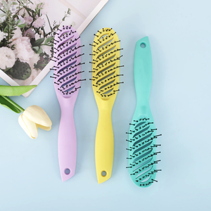Ventes chaudes Peigne démêlant en plastique Brosse à cheveux de <span class=keywords><strong>massage</strong></span> pour les nœuds des cheveux - Product Image 3