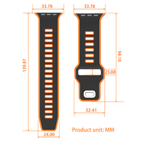 Bracelet en silicone sport pour Apple Watch Ultra 3/2/1 49 mm, bracelet intelligent pour iWatch 11 10 9 8 7 SE 3 46 mm 45 mm 44 mm 42 mm