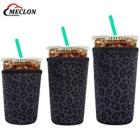 Manchon isotherme pliable en néoprène personnalisé pour tasses à café glacé, réutilisable, pour OEM, support personnalisé pour boissons froides – Vente en gros