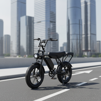 Vélo électrique tout-terrain 60V 30Ah 250W avec freins à disque hydrauliques, pneus larges 20*4 pouces, vitesse 30 mph - Stock local US