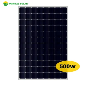 양쯔강 솔라 패널 500 와트 시스템 monocrystalline 48 볼트 태양 패널 500 w 480w 가격 eu 창고 재고