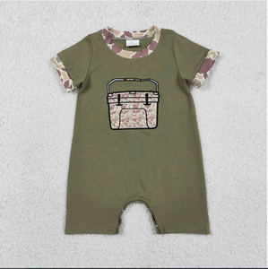 婴儿 SR3761 钓鱼箱刺绣绿色迷彩印花男婴夏季连体衣 - Product Image 5