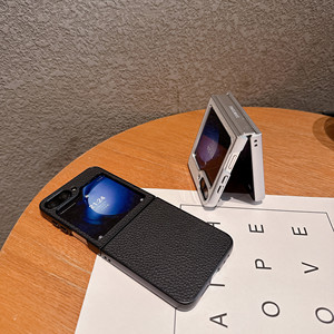 Funda de teléfono con textura de piel Litchi para Samsung Galaxy Z Flip 3 4 5 6 7 para OPP <span class=keywords><strong>Find</strong></span> N3 Flip Phone Case - Product Image 4