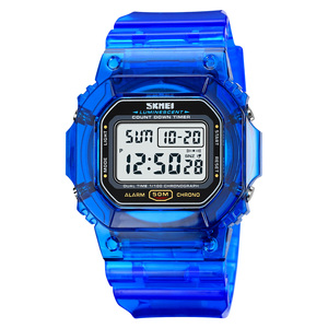 Skmei 1999 reloj <span class=keywords><strong>LE</strong></span> light watch 50m waterproof transparent mobile led display digital sports wristwatches for men and women - Product Image 3