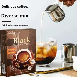 Café Instantáneo en Caja, Glutatión-Colágeno con Sabor a Fruta y Azúcar, Sabor <span class=keywords><strong>Chocolate</strong></span> Amargo, Grado Superior, 100g - Product Image 3