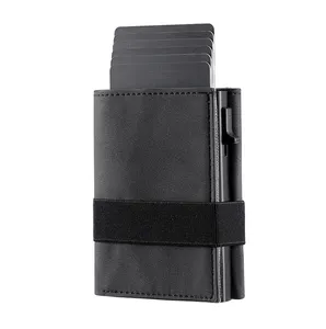 New Plain Leather Innovative Design Wallet Short Coin Purse Men Wallet Card Holder Sleeve