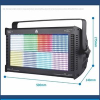 Luz Estroboscópica LED RGB de Alta Potencia de 1000W con Control DMX512, Clasificación IP33, Aleación de Aluminio para Escenarios y Fiestas Disco, Gran Venta