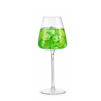 Gobelet Flamant Rose en Plastique Transparent Incassable de Luxe 530ml, Verre à Vin Personnalisé à Bord Droit Incliné pour Mariages, Banquets et Événements