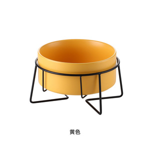 2020 yeni hayvan mama kabı sağlıklı servikal koruma seramik <span class=keywords><strong>pet</strong></span> su kase ile paslanmaz çelik tutucular - Product Image 4