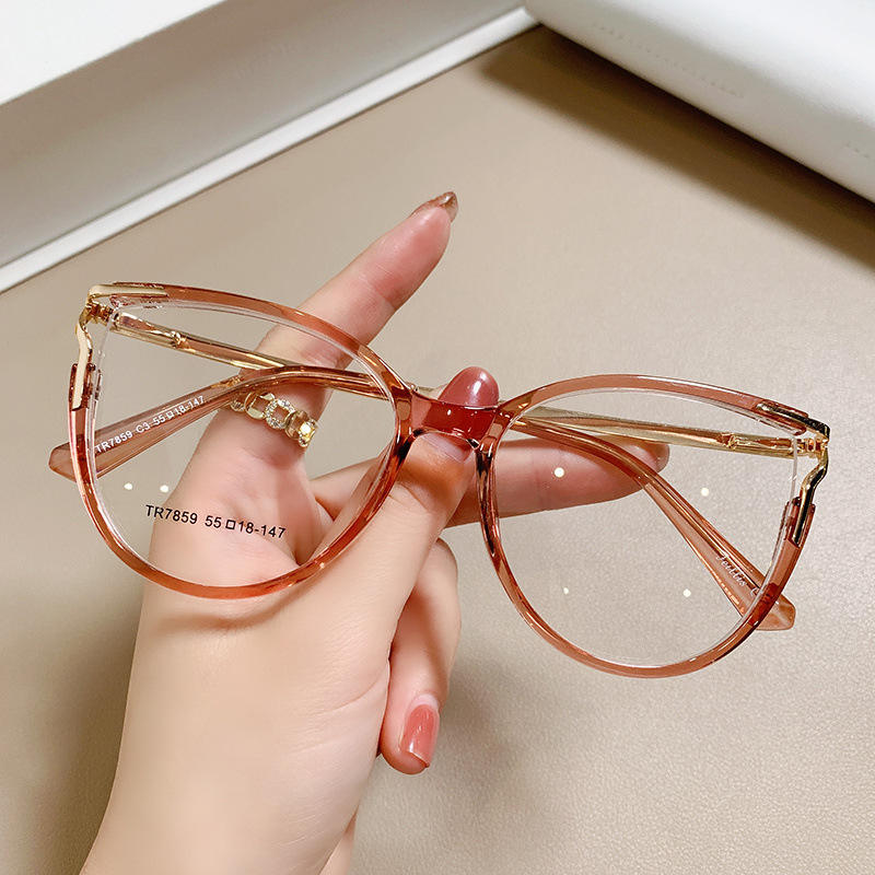 TR8859 Anti-Blue Light Glasses Cat Eye Designer Frames