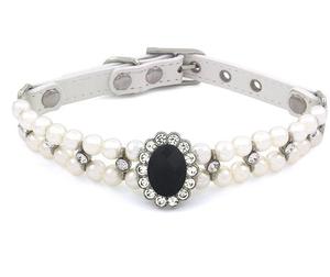 2025 nuevo estilo francés de lujo de doble capa de perlas y cristal adornado Collar para mascotas para gatos y perros - Product Image 2