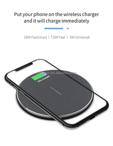 Venta caliente de encargo 10W/15W cargador inalámbrico con luz LED de carga rápida para teléfonos móviles 9V/2A de entrada-al por mayor - Product Image 2