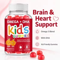 OEM Private Label Kinder Omega 3 6 9 DHA Gummies 60 stuks Hersenen & Hart Ondersteuning Vegetarisch Supplement