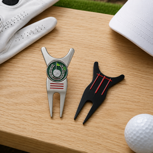 Outil de réparation de divots de golf personnalisé, marqueur de balle magnétique, ouvre-bouteille en métal, vente en gros, OEM, cadeau promotionnel, fabricant - Product Image 1