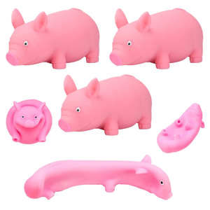 Pelotas Antiestrés de Cerdo Rosa, Bolas Elásticas de Rebote Lento, Juguetes Sensoriales Lindos y Blandos para Aliviar el Estrés, Pelotas para Apretar, Recuerdos para Fiestas - Product Image 4