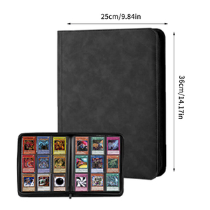 Wholesale PU Leather Trading <strong>Card</strong> Binder 9 Pocket TCG <strong>Folder</strong> in Stock Ready to Ship 360 Capacity Manufacturer Price - Product Image 3