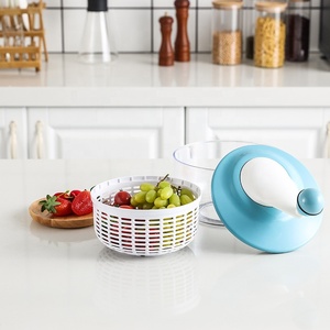 Escurridor de ensalada de plástico de 3.5L, escurridor manual de verduras, lavador de hojas, fácil de limpiar - Product Image 3
