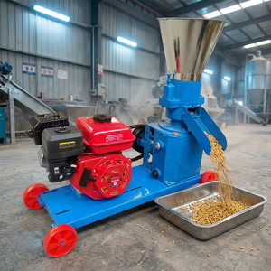 Nouvelle machine à granulés alimentaire à <span class=keywords><strong>moteur</strong></span> essence, capacité 200 kg/h, haute sécurité, taille <span class=keywords><strong>de</strong></span> granulés personnalisable 4-6 mm, garantie 1 an pour la volaille - Product Image 1