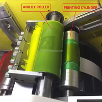Machine d'impression flexographique automatique multi-couleurs JR-1562 pour étiquettes textiles, idéale pour l'impression de rubans et d'étiquettes d'entretien pour vêtements