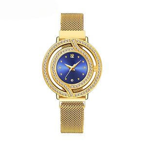 Reloj de Lujo con Diamantes de Imitación, Estilo Moderno 2026, Resistente al Agua, Cierre Magnético, para Mujer - Product Image 2